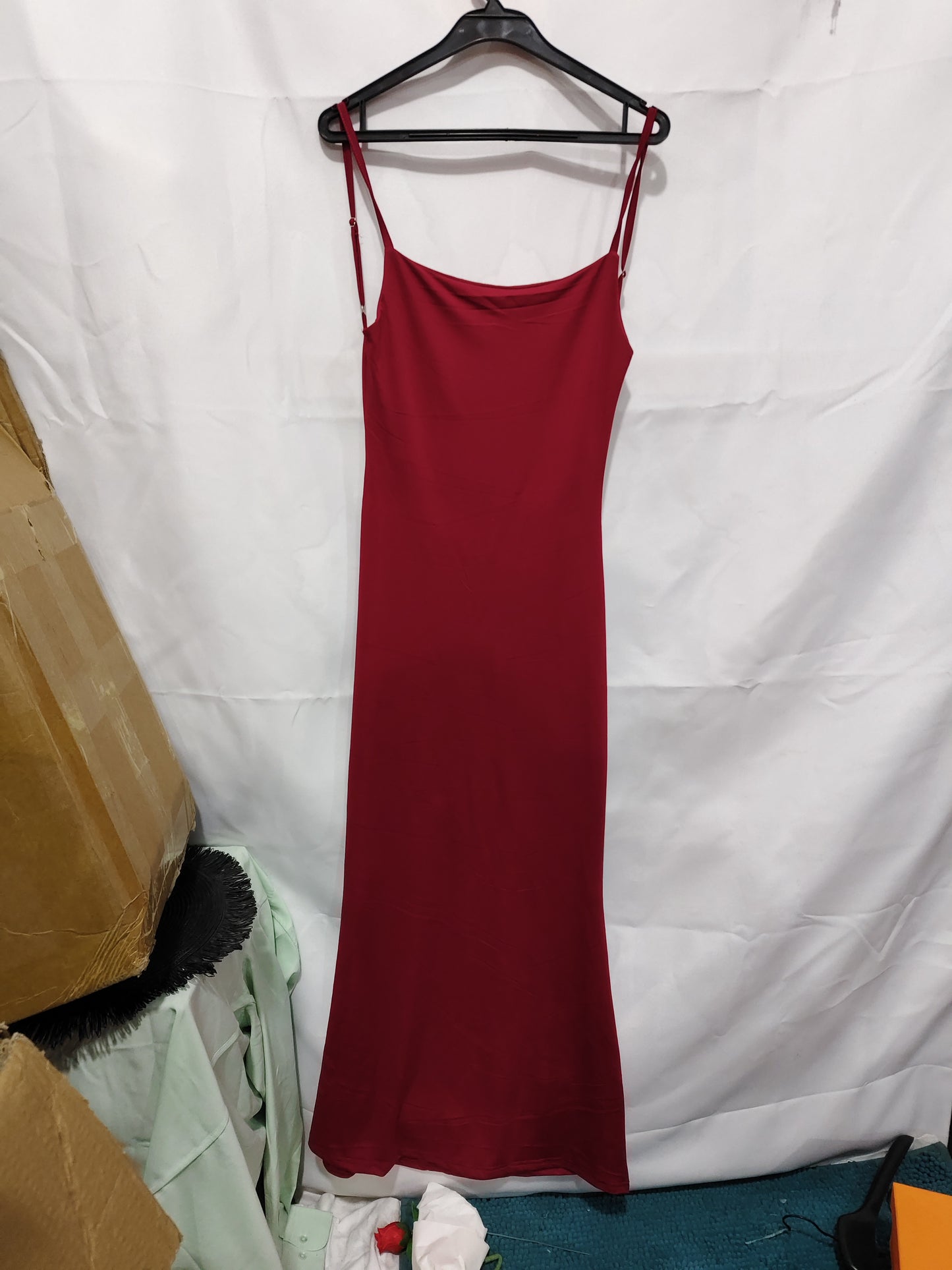Lace Stitching Halter Sheath Slim-fit Flattering Dress