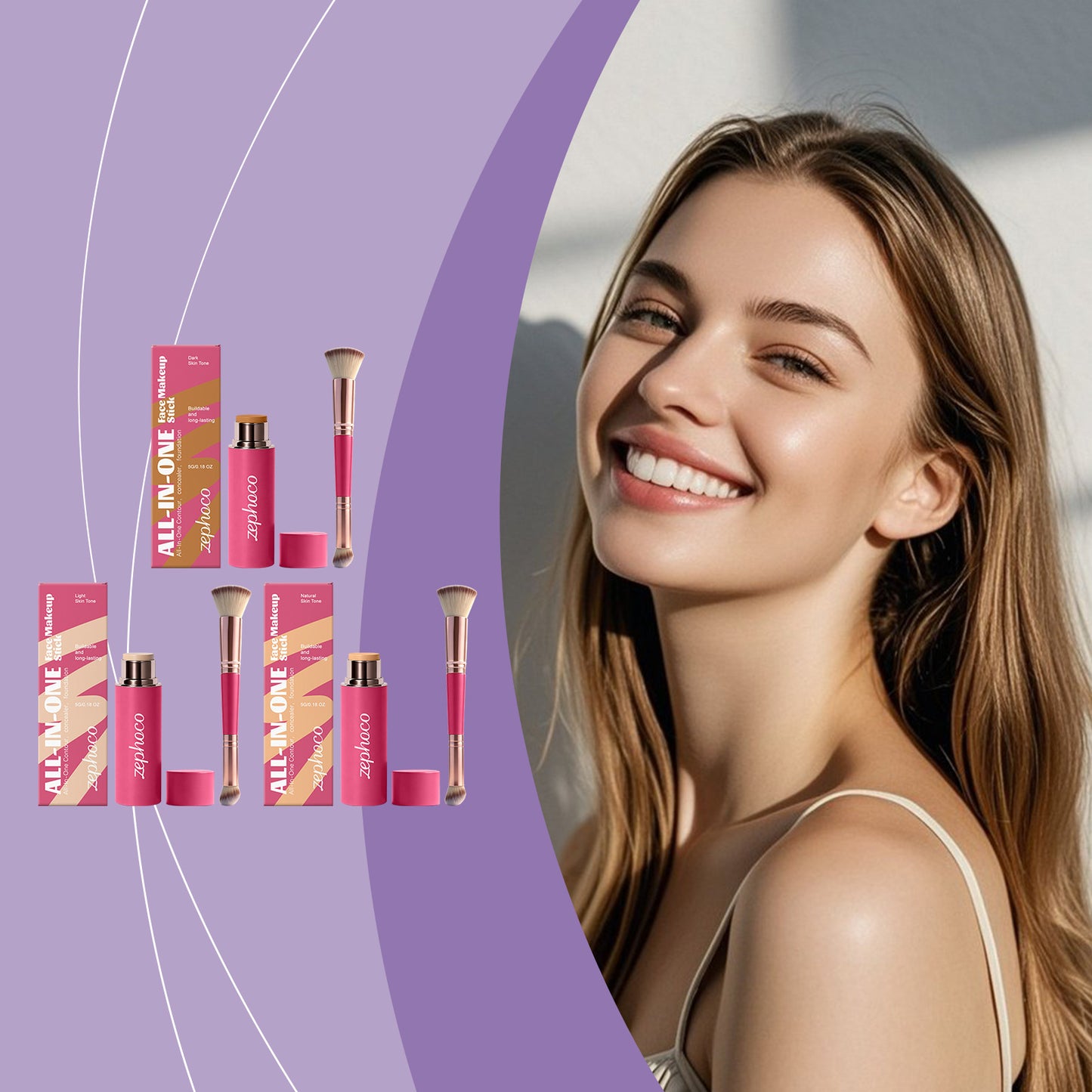 Hydrating, Soft-focus Effect Portable Multi-use Makeup Stick
